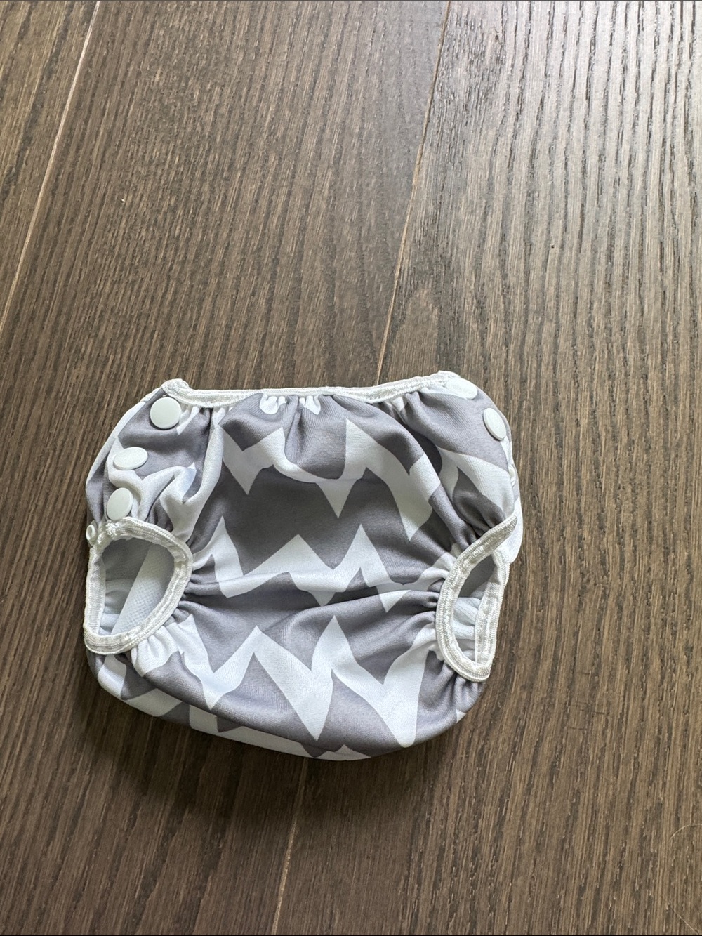 Bumkins Gray Chevron Swim Diaper